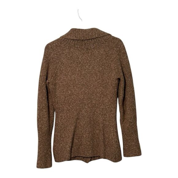 Moda International cardigan sweater brown Size S Wool Blend - Picture 2 of 8